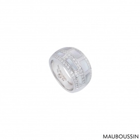 Mauboussin White Gold Le Vice Et La Verta Ring